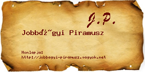 Jobbágyi Piramusz névjegykártya
